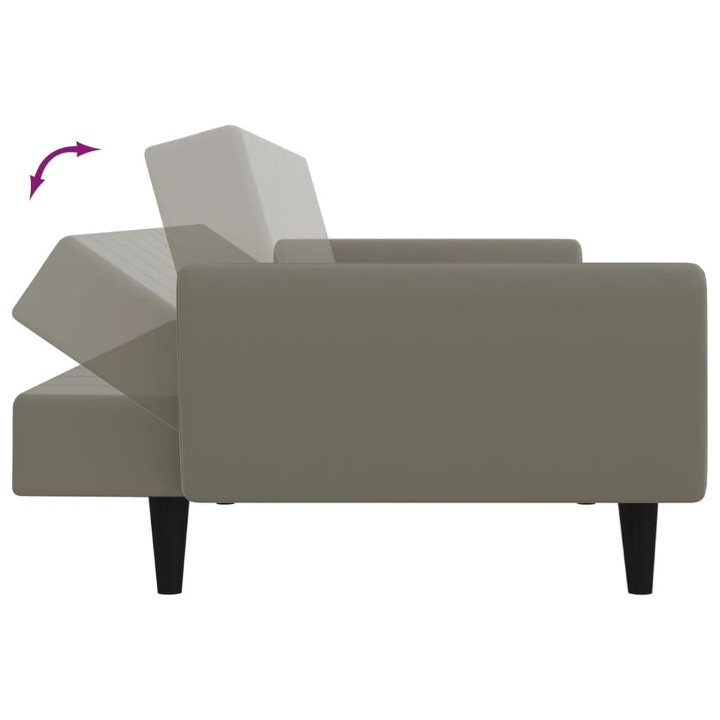 Bäddsoffa 2-Sits Sammet
