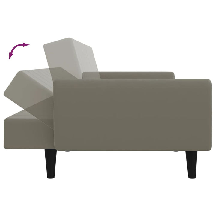 Bäddsoffa 2-Sits Sammet