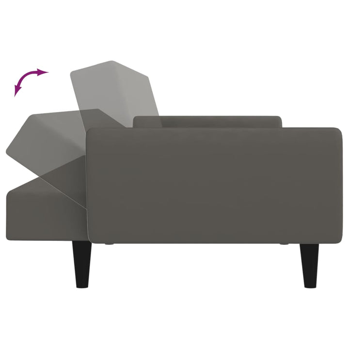 Bäddsoffa 2-Sits Sammet