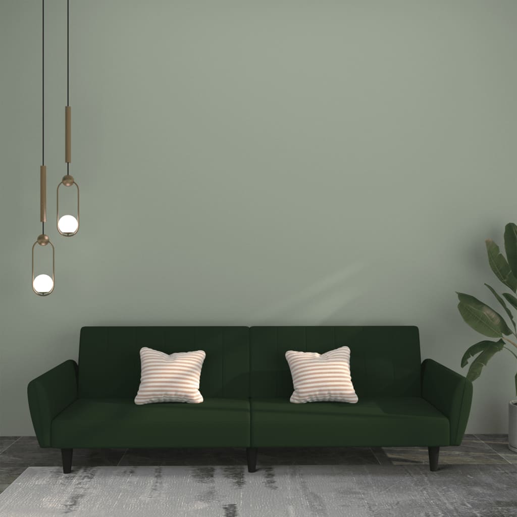 Bäddsoffa 2-Sits Sammet