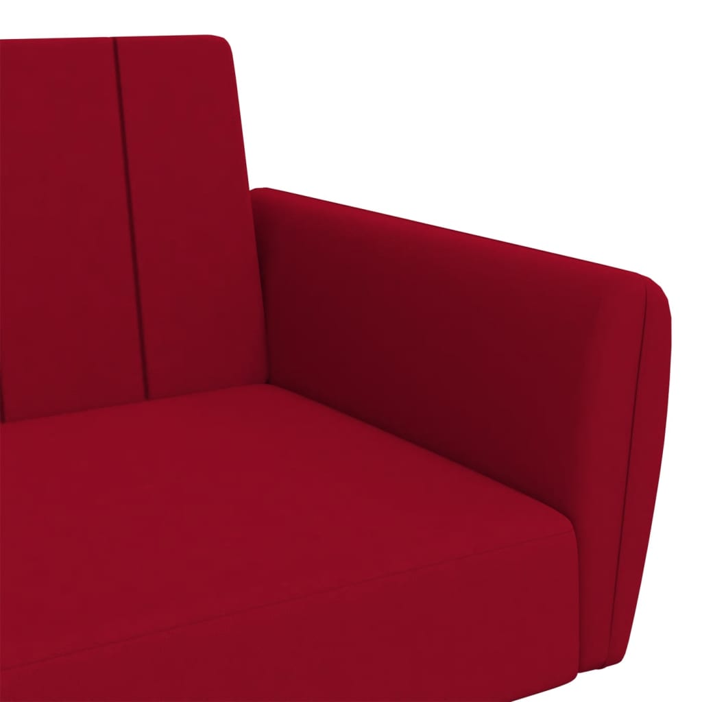 Bäddsoffa 2-Sits Sammet
