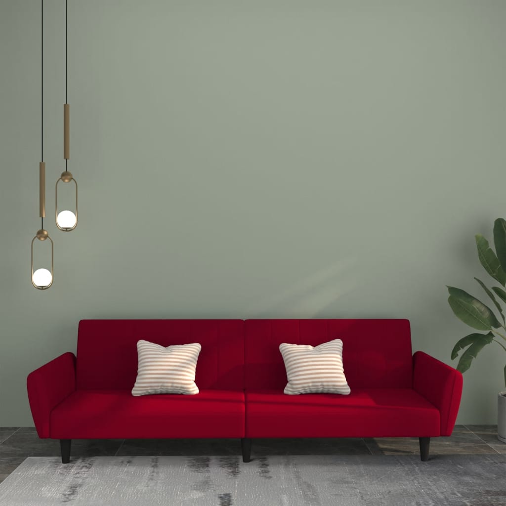 Bäddsoffa 2-Sits Sammet