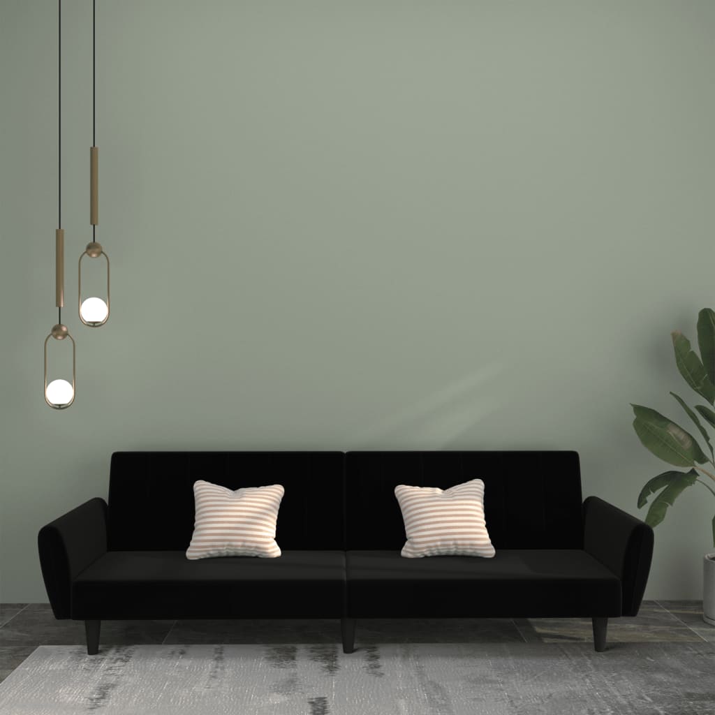 Bäddsoffa 2-Sits Sammet