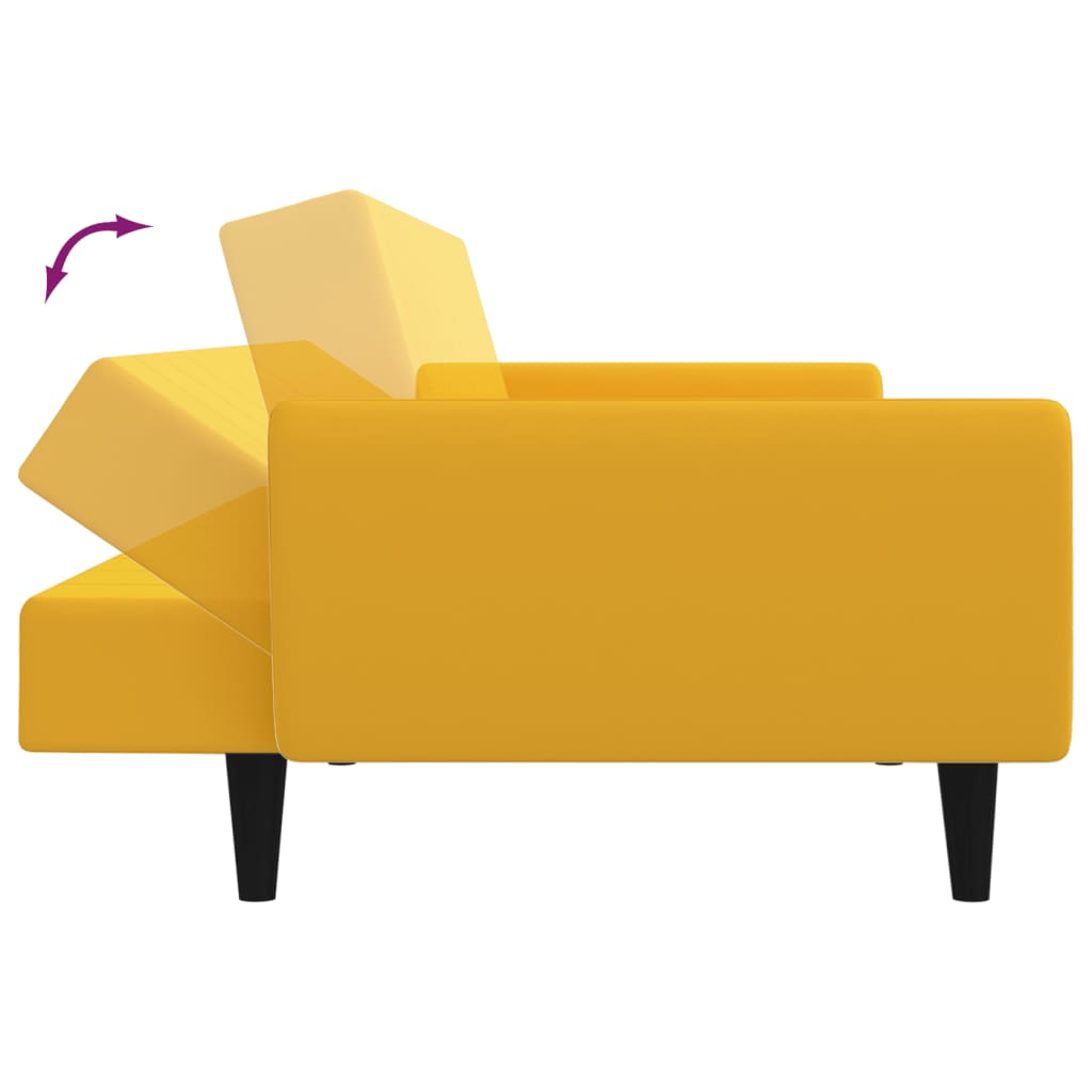Bäddsoffa 2-Sits Sammet