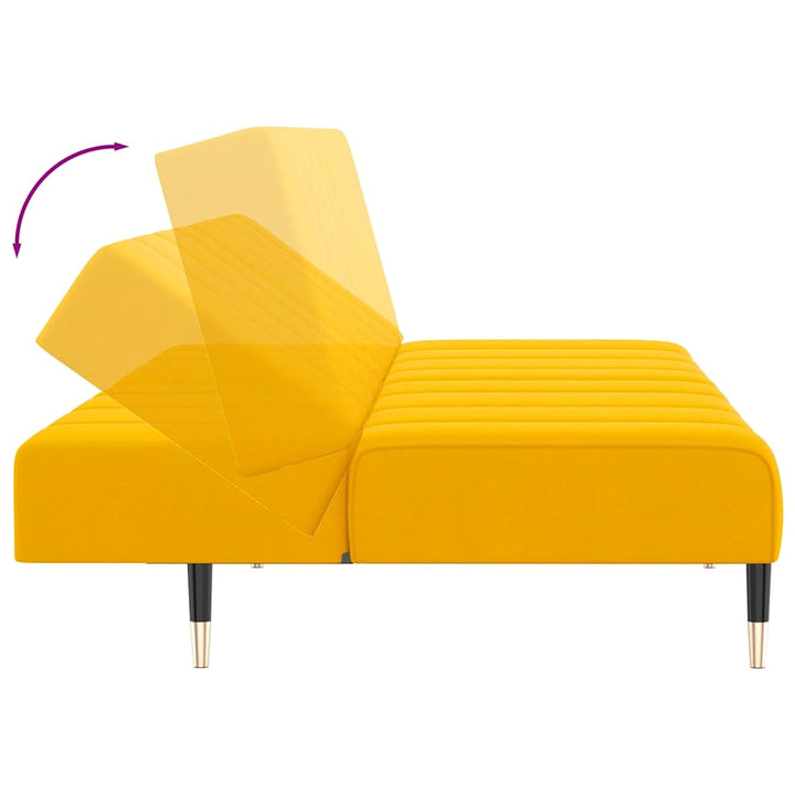 Bäddsoffa 2-Sits Sammet