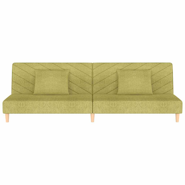 Bäddsoffa 2-Sits Med Två Kuddar Tyg