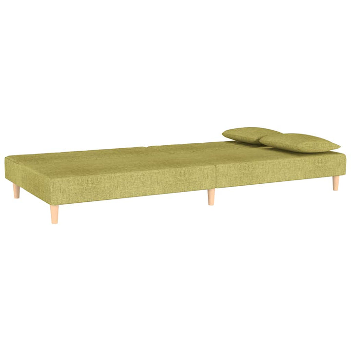Bäddsoffa 2-Sits Med Två Kuddar Tyg