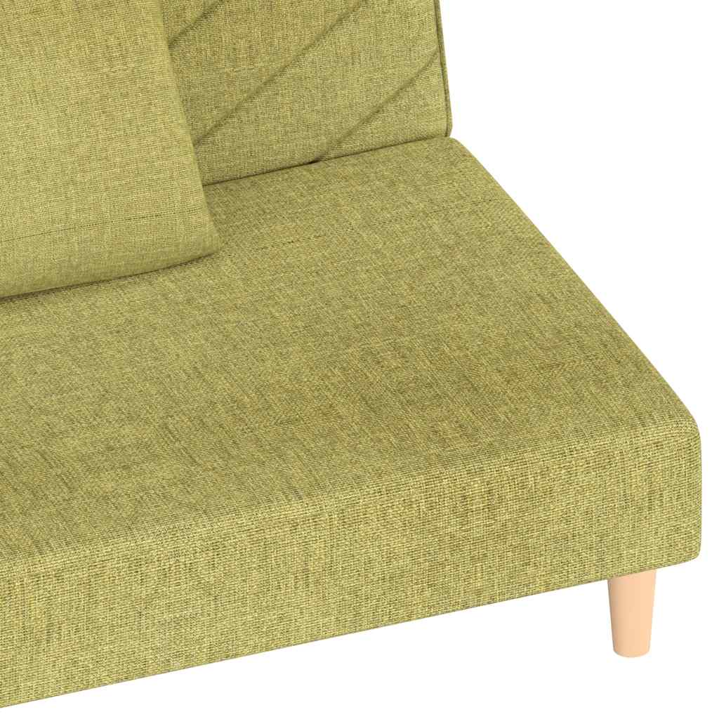 Bäddsoffa 2-Sits Med Två Kuddar Tyg