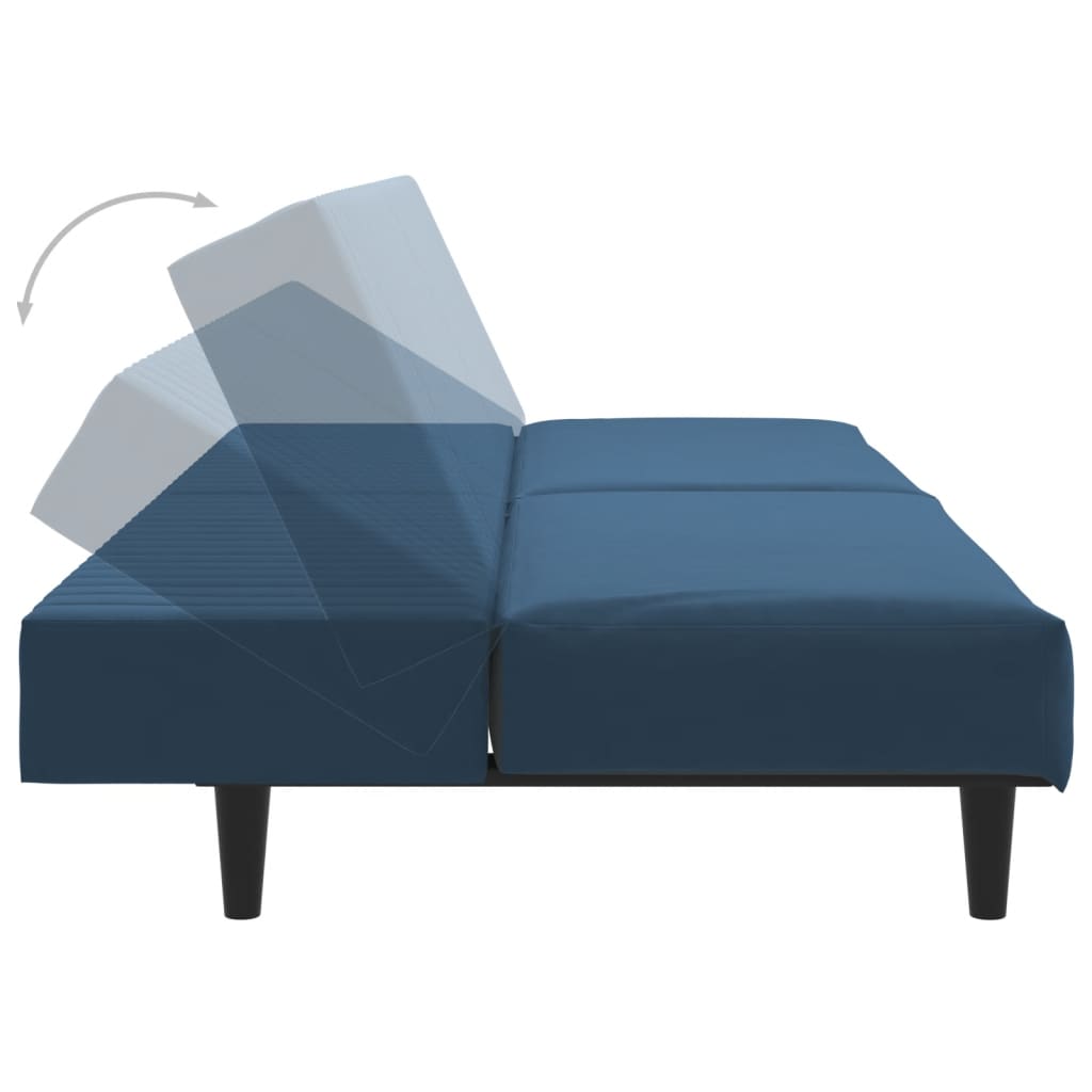 Bäddsoffa 2-Sits Sammet