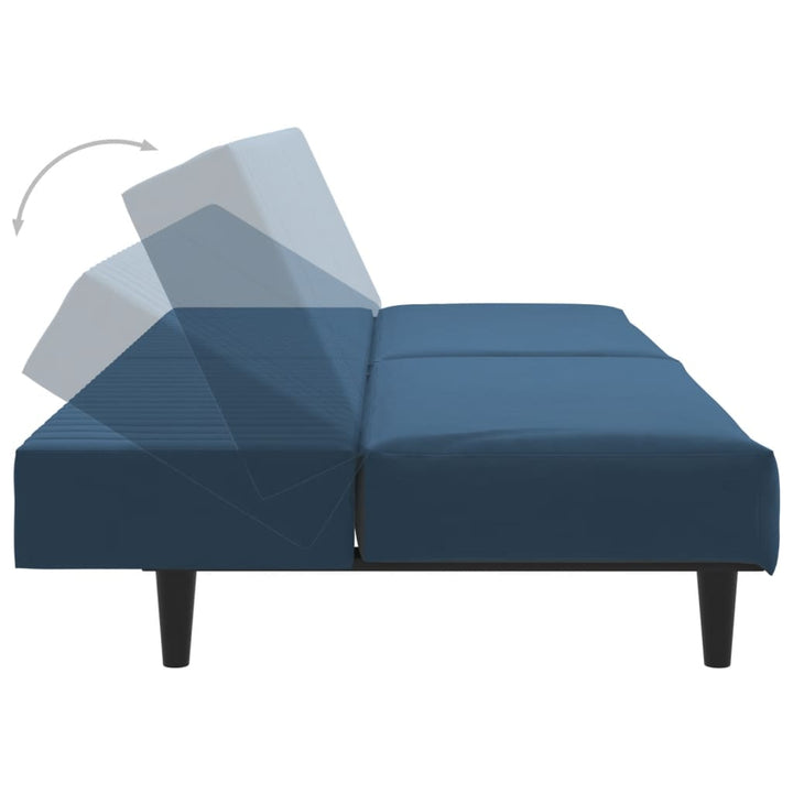 Bäddsoffa 2-Sits Sammet