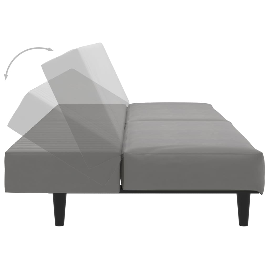 Bäddsoffa 2-Sits Sammet