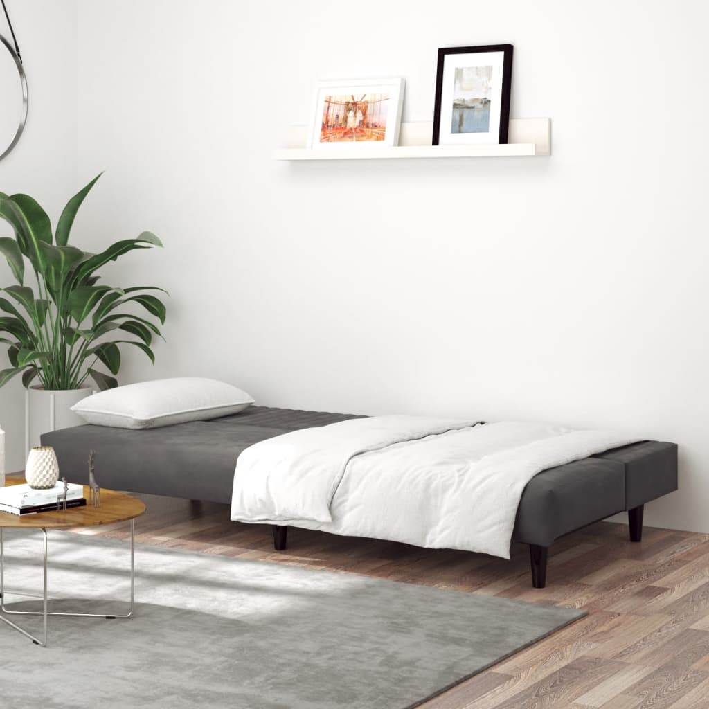Bäddsoffa 2-Sits Sammet