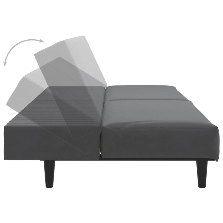 Bäddsoffa 2-Sits Sammet