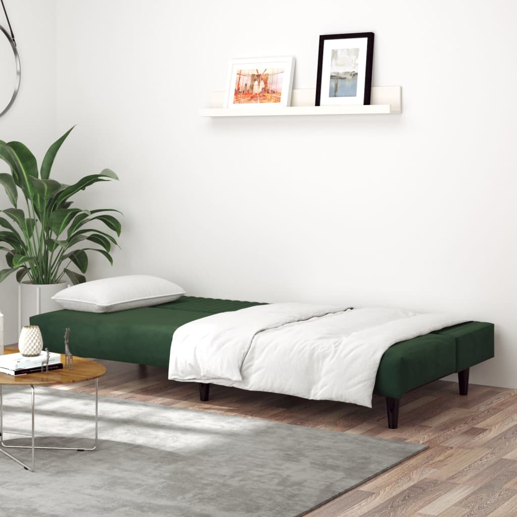 Bäddsoffa 2-Sits Sammet