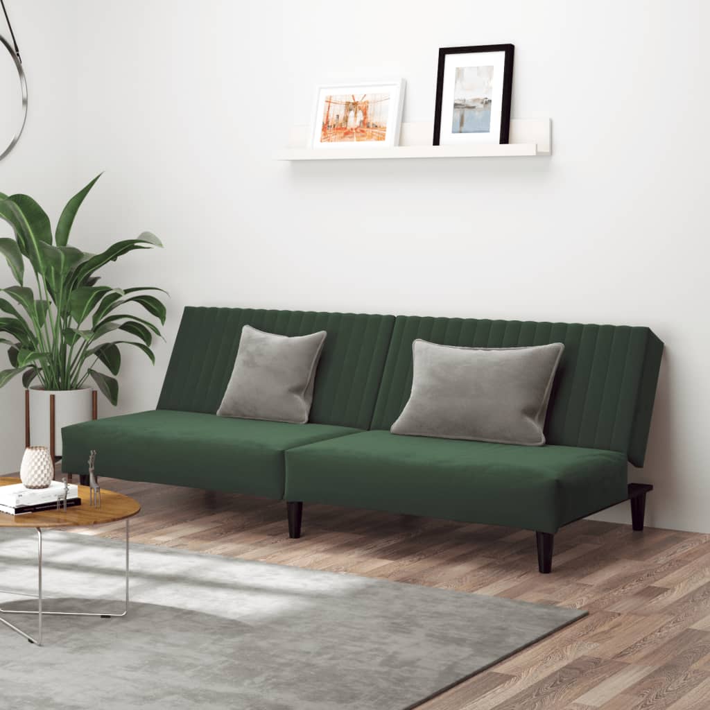 Bäddsoffa 2-Sits Sammet