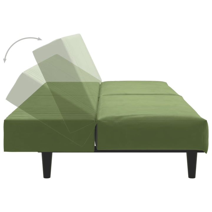 Bäddsoffa 2-Sits Sammet