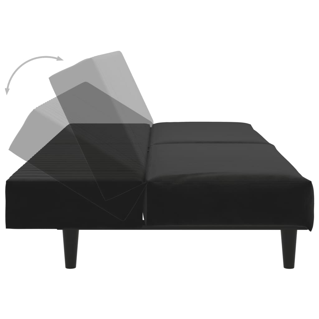 Bäddsoffa 2-Sits Sammet