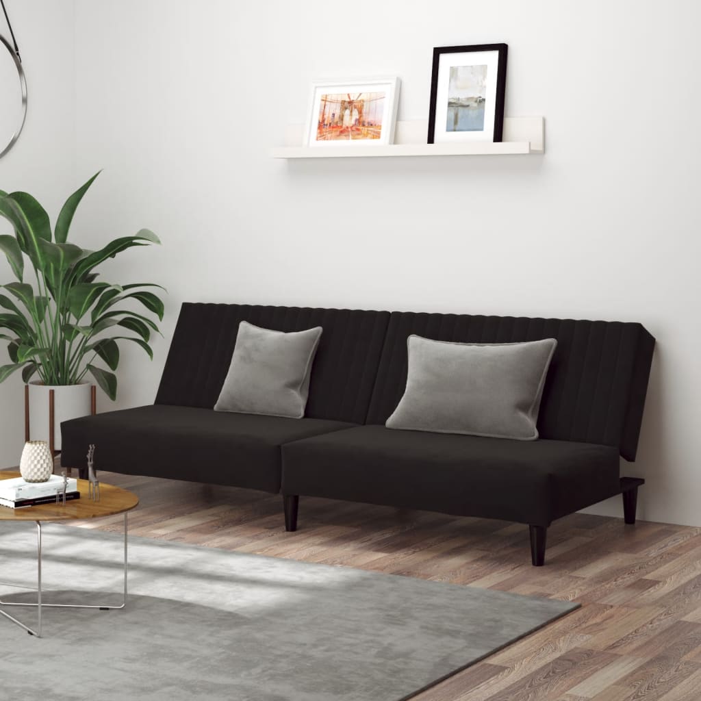 Bäddsoffa 2-Sits Sammet