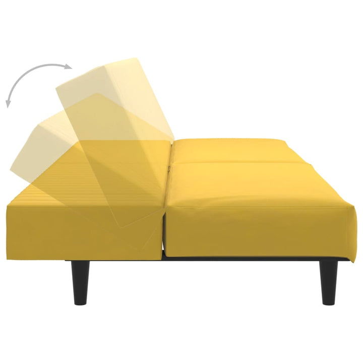 Bäddsoffa 2-Sits Sammet