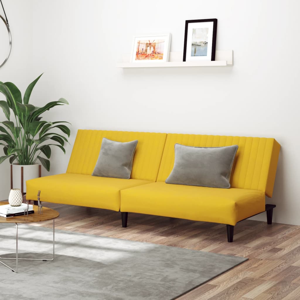 Bäddsoffa 2-Sits Sammet