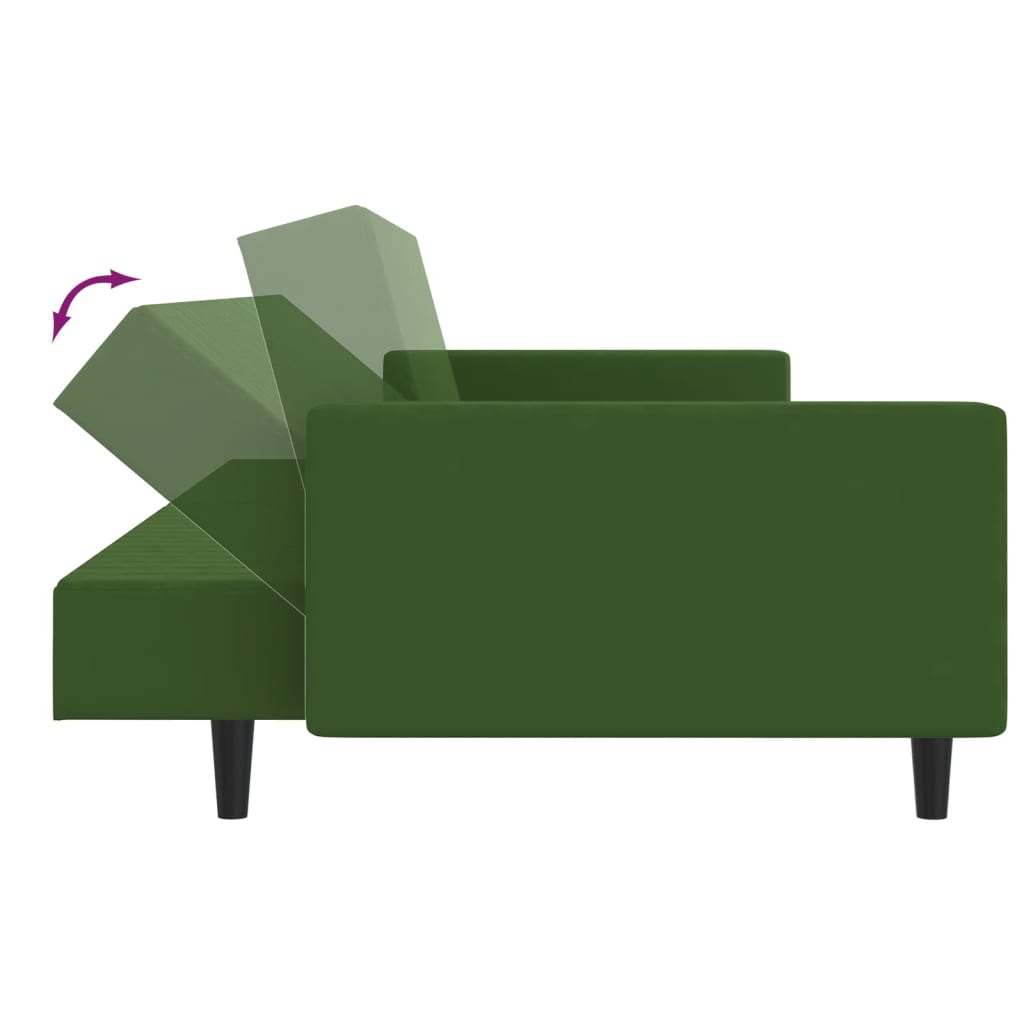 Bäddsoffa 2-Sits Sammet