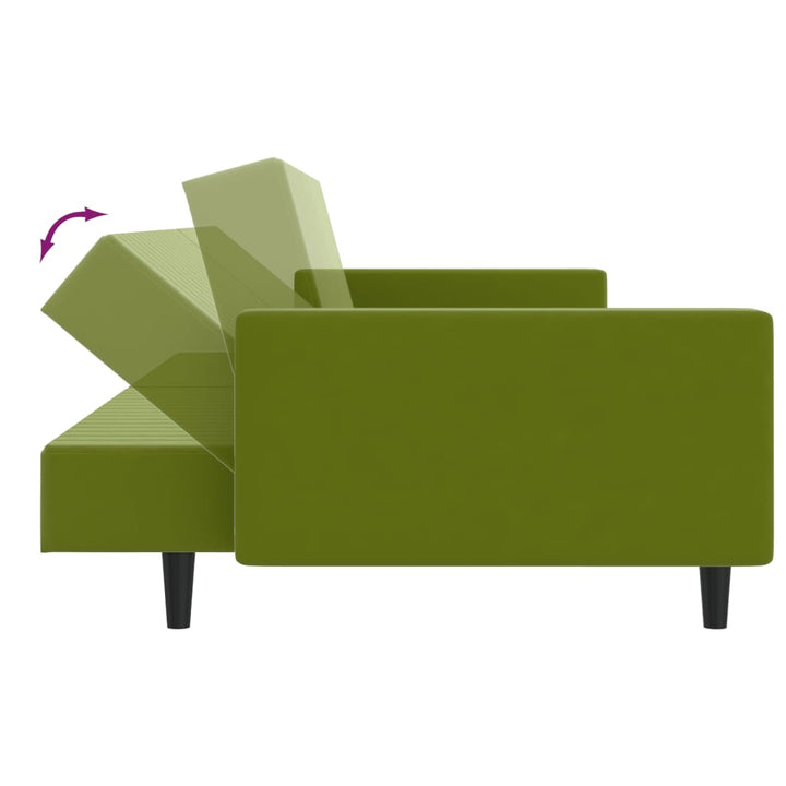 Bäddsoffa 2-Sits Sammet