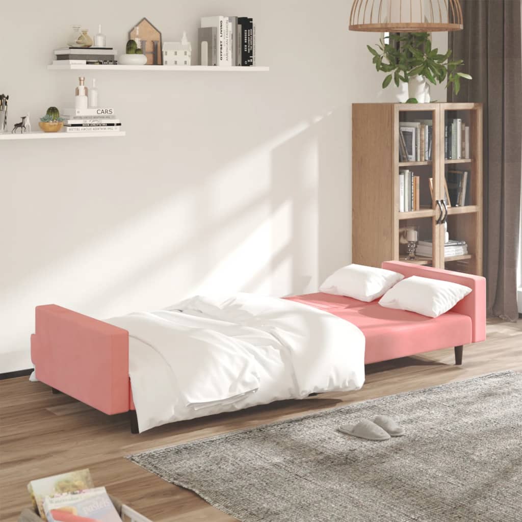 Bäddsoffa 2-Sits Sammet
