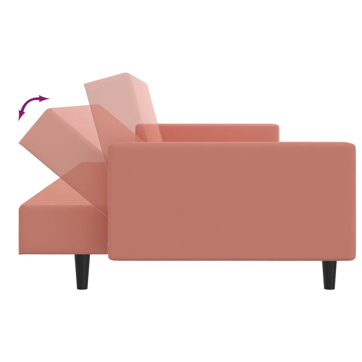 Bäddsoffa 2-Sits Sammet