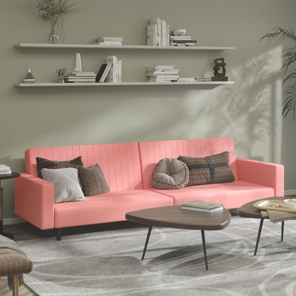 Bäddsoffa 2-Sits Sammet