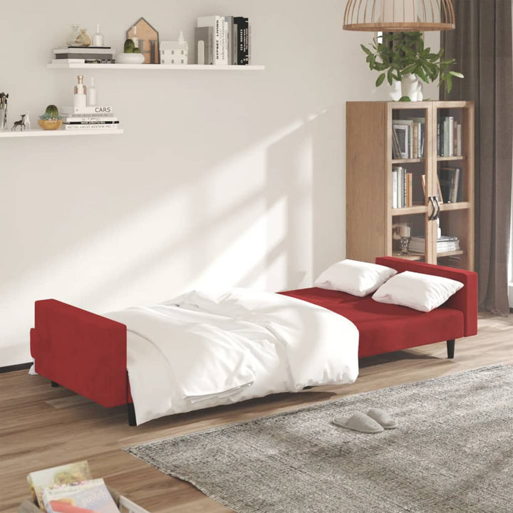 Bäddsoffa 2-Sits Sammet