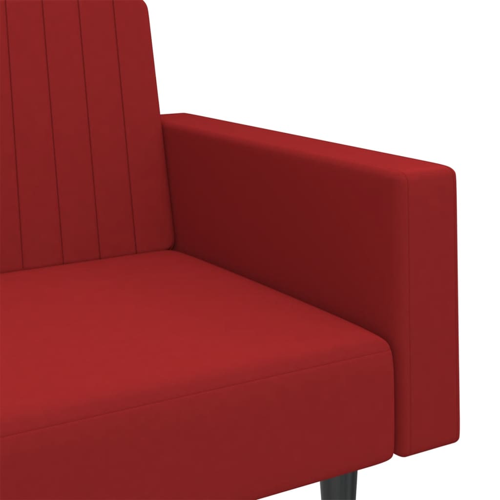 Bäddsoffa 2-Sits Sammet