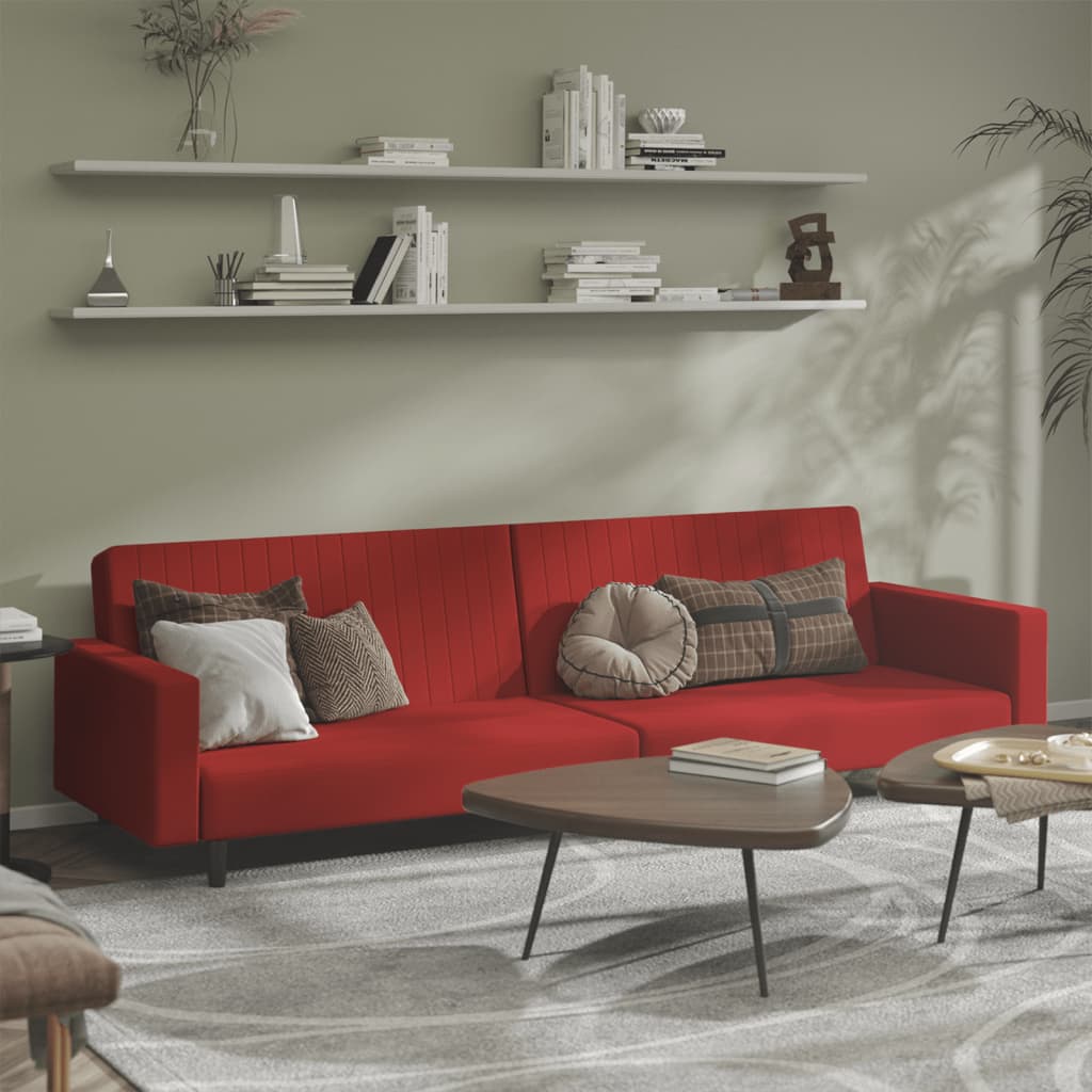 Bäddsoffa 2-Sits Sammet