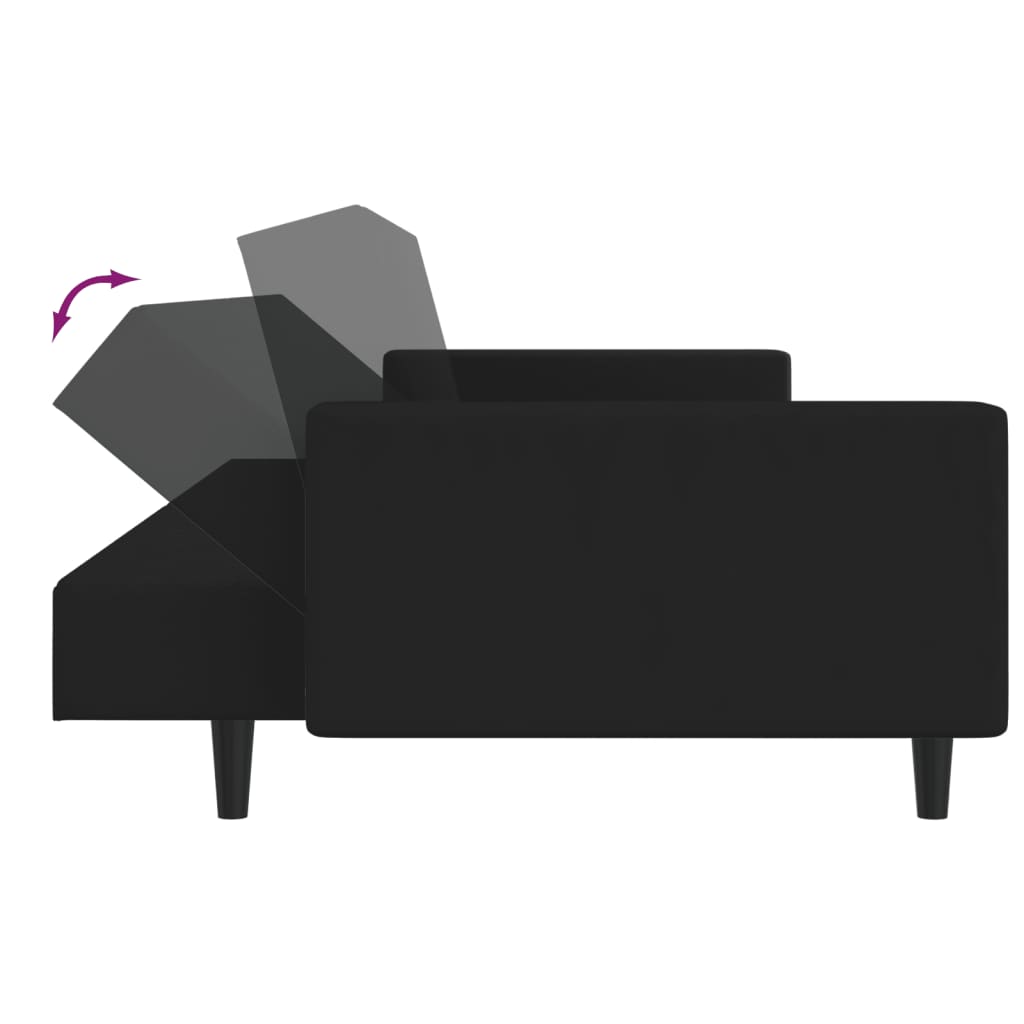 Bäddsoffa 2-Sits Sammet