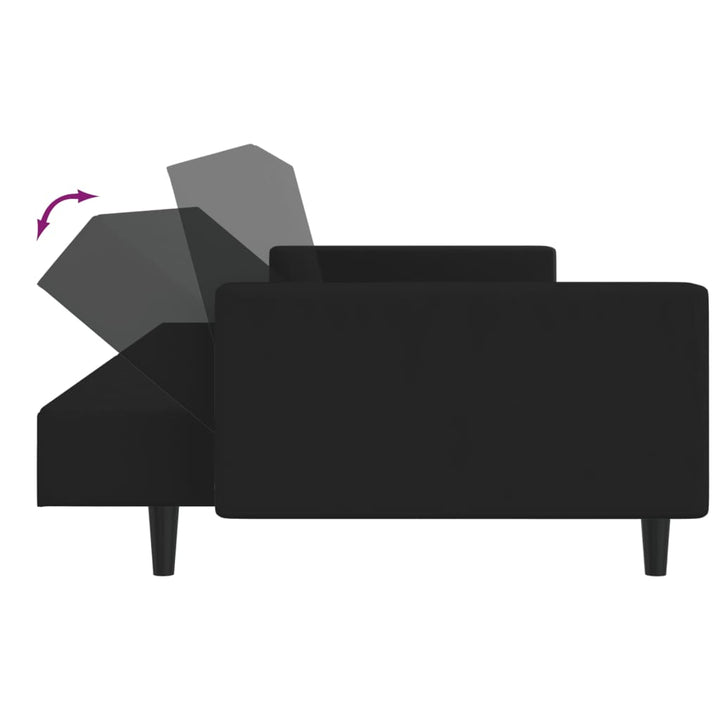 Bäddsoffa 2-Sits Sammet