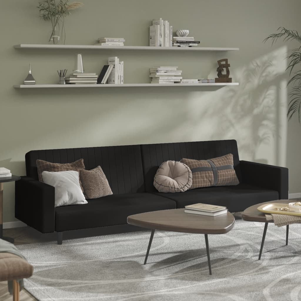 Bäddsoffa 2-Sits Sammet