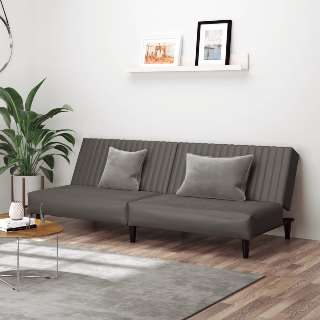 Bäddsoffa 2-Sits Konstläder