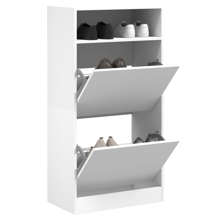 Skohylla 60X34X116 Cm Konstruerat Trä