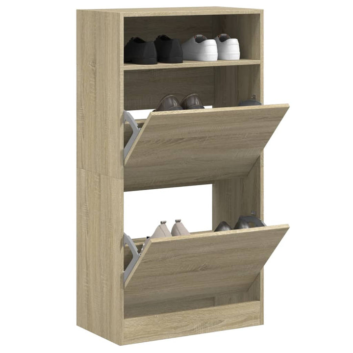 Skohylla 60X34X116 Cm Konstruerat Trä