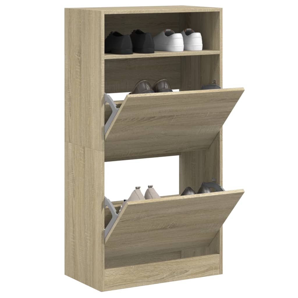 Skohylla 60X34X116 Cm Konstruerat Trä