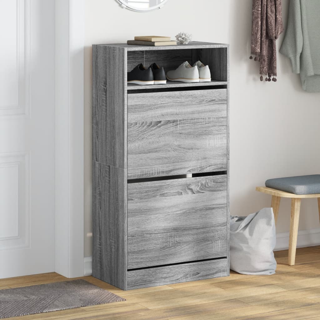 Skohylla 60X34X116 Cm Konstruerat Trä