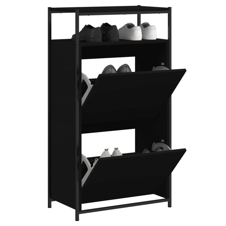 Skohylla 60X34X112 Cm Konstruerat Trä