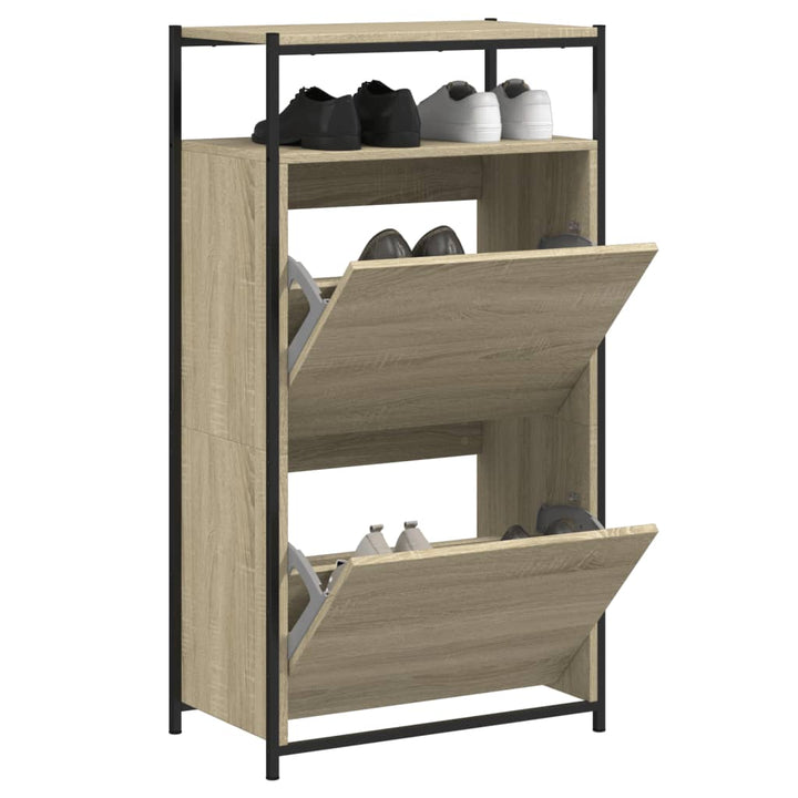 Skohylla 60X34X112 Cm Konstruerat Trä