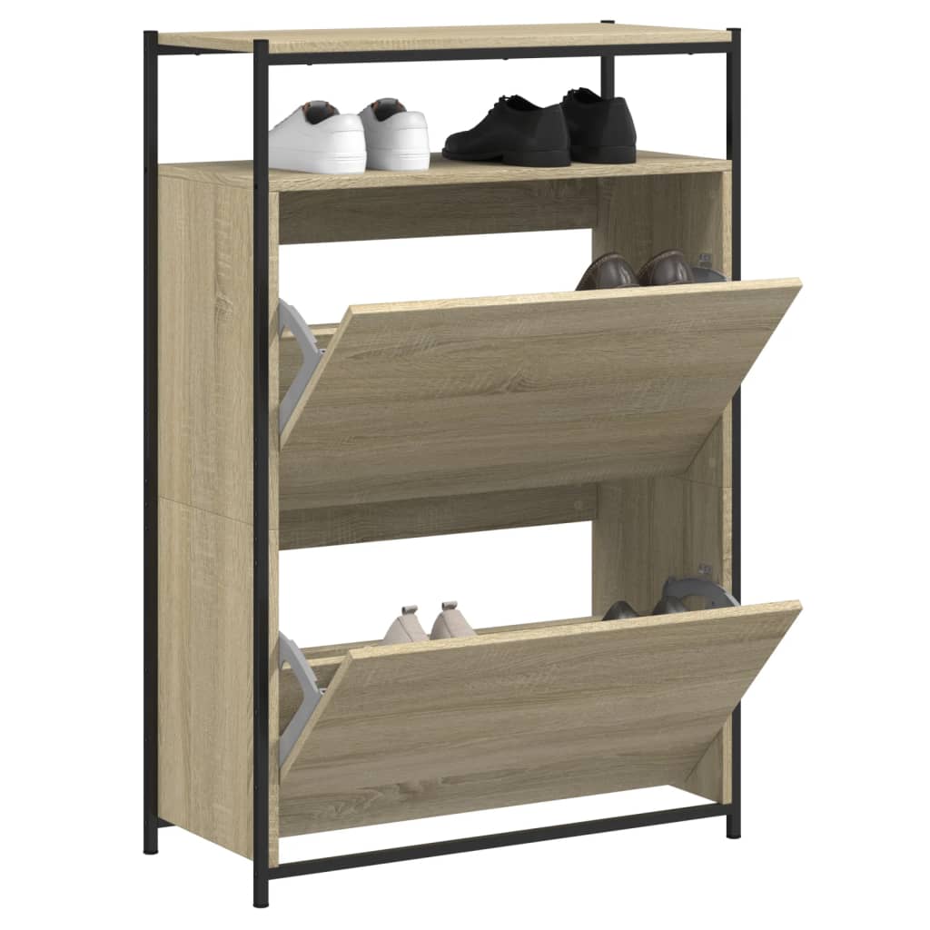 Skohylla 60X34X112 Cm Konstruerat Trä