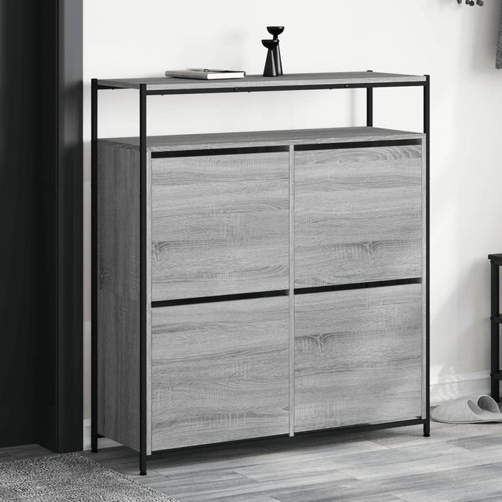 Skohylla 60X34X112 Cm Konstruerat Trä