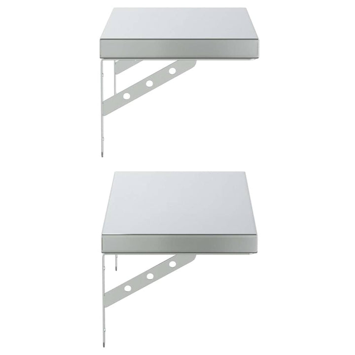 Vägghyllor 2 St 50X23,5 Cm Rostfritt Stål
