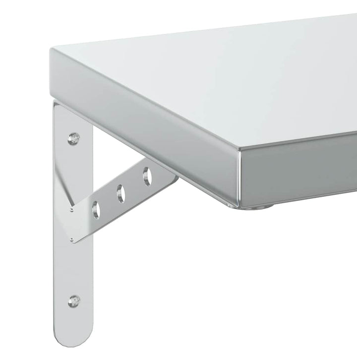 Vägghyllor 2 St 50X23,5 Cm Rostfritt Stål
