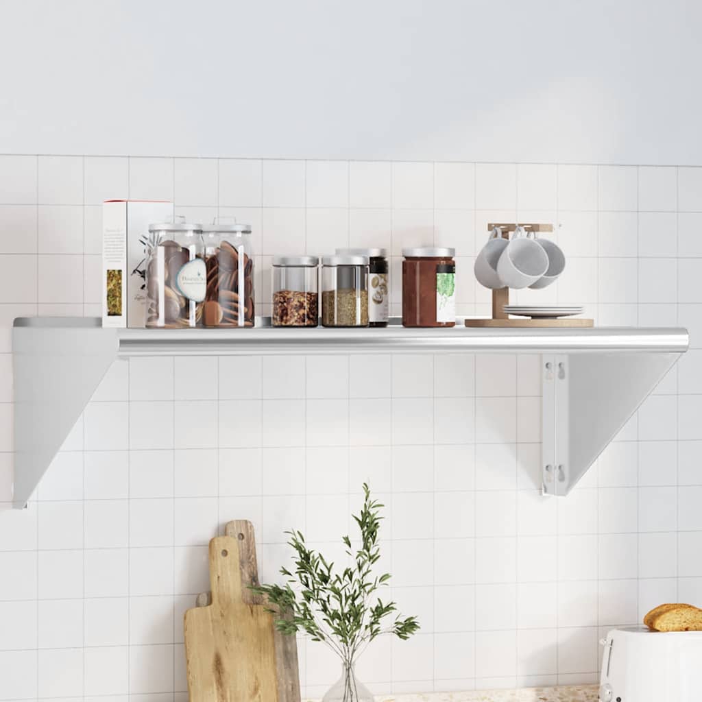 Vägghylla Silver Rostfritt Stål