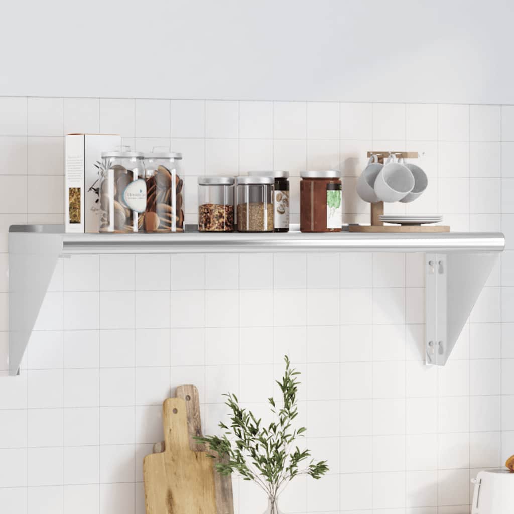 Vägghylla Silver Rostfritt Stål