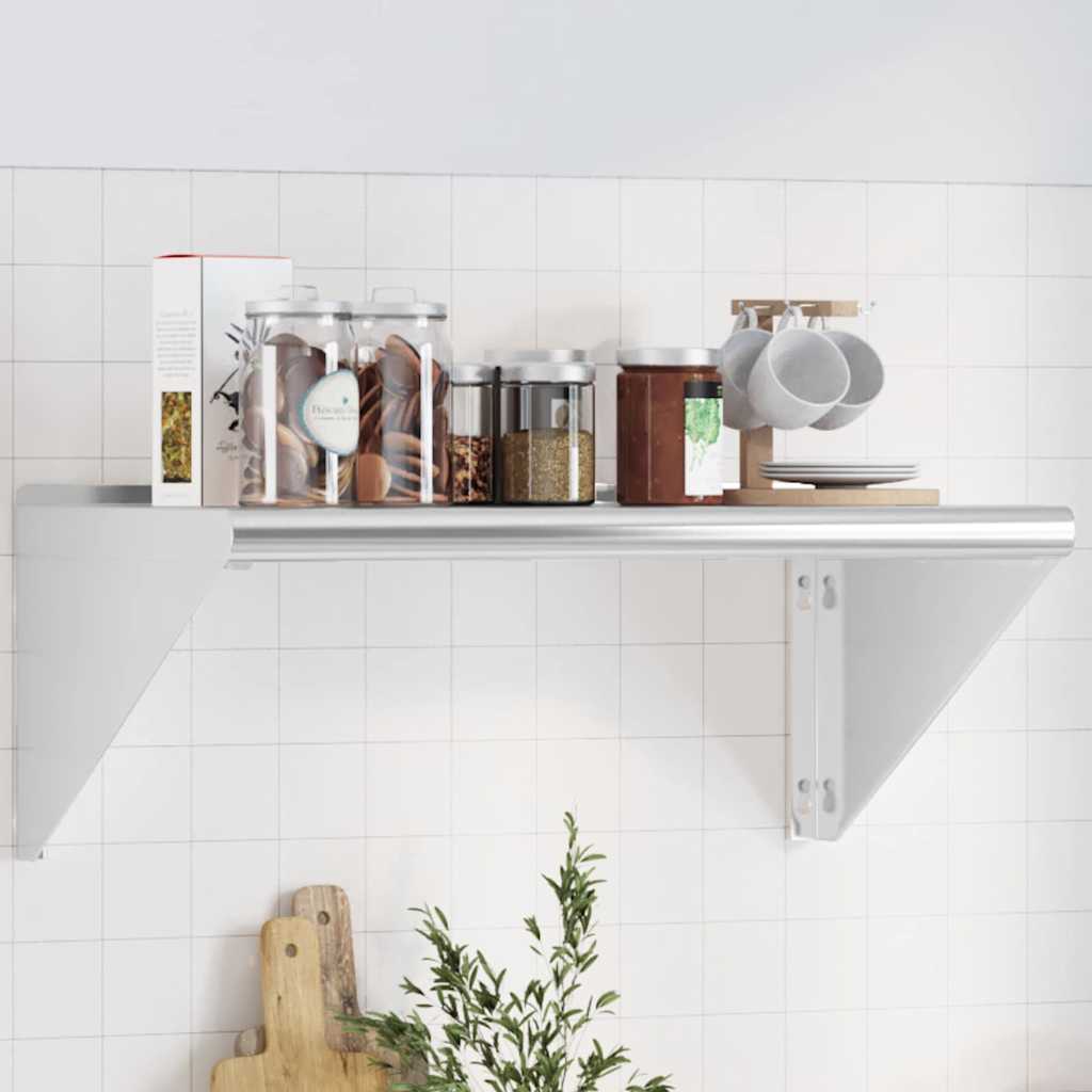Vägghylla Silver Rostfritt Stål