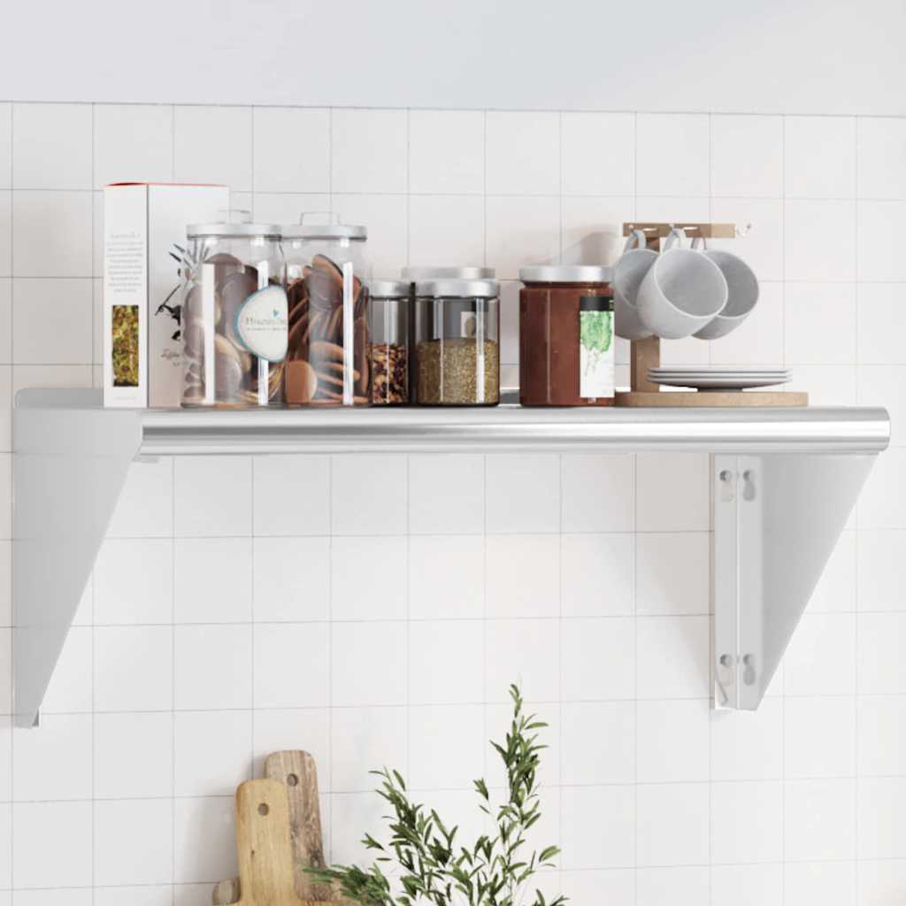 Vägghylla Silver Rostfritt Stål